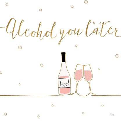 Underlined Bubbly VIII by Veronique Charron. SKU 34816a. Archival Giclee Fine art print for wall decor.