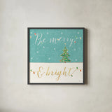 Underlined Christmas II by Veronique Charron. Shown in a sleek black glass frame for a contemporary gallery look. Available as an archival giclee rolled canvas, fine art paper, or poster print. SKU 36305a.