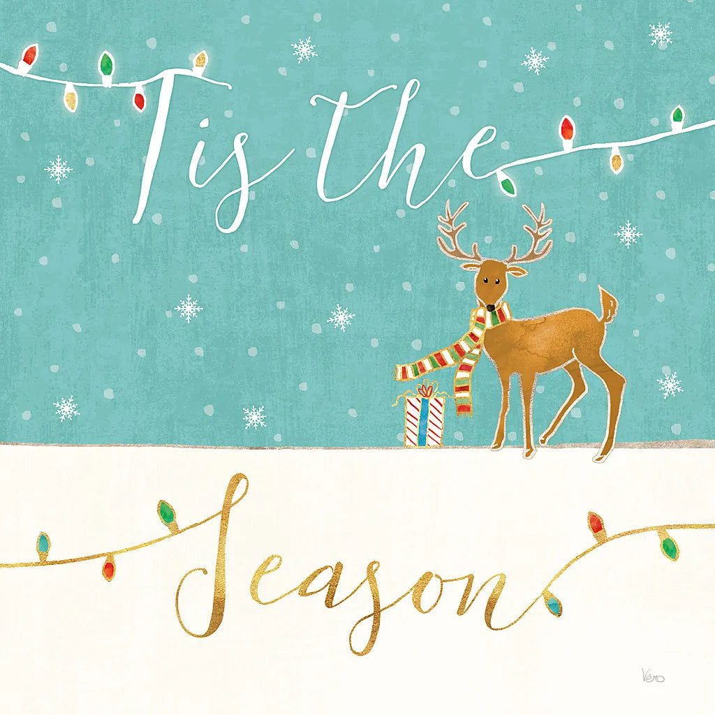 Underlined Christmas III by Veronique Charron. SKU 36306a. Archival Giclee Fine art print for wall decor.