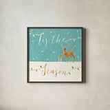 Underlined Christmas III by Veronique Charron. Shown in a sleek black glass frame for a contemporary gallery look. Available as an archival giclee rolled canvas, fine art paper, or poster print. SKU 36306a.