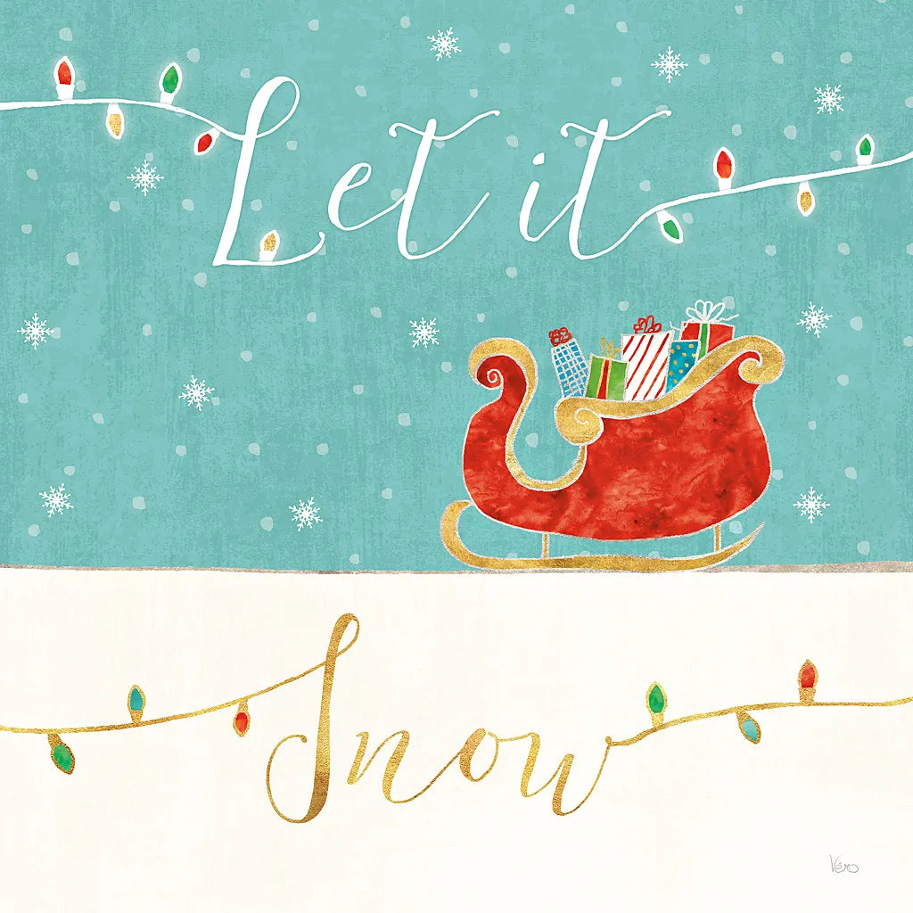 Underlined Christmas IV by Veronique Charron. SKU 36307a. Archival Giclee Fine art print for wall decor.