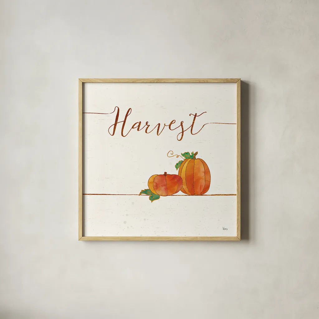 Underlined Fall V by Veronique Charron. Shown in a natural wood glass frame for a timeless modern aesthetic. Available as an archival giclee rolled canvas, fine art paper, or poster print. SKU 34859a.