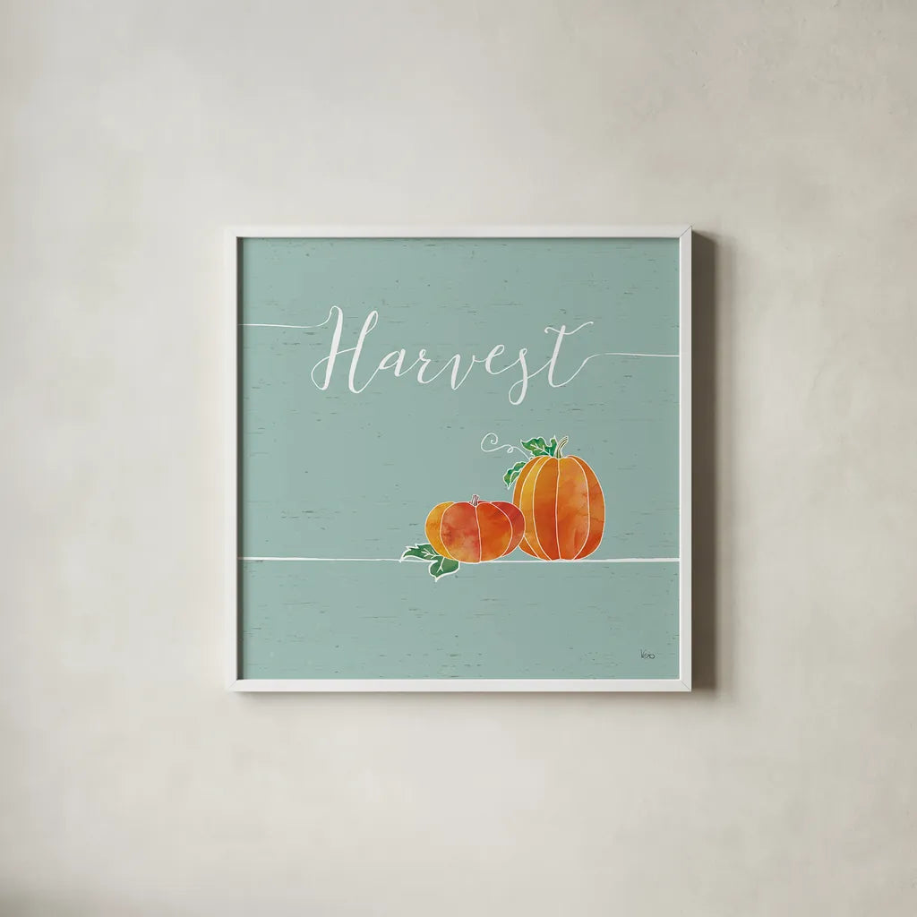 Underlined Fall V Color by Veronique Charron. Shown in a crisp white glass frame for a clean and minimalist style. Available as an archival giclee rolled canvas, fine art paper, or poster print. SKU 34867a.