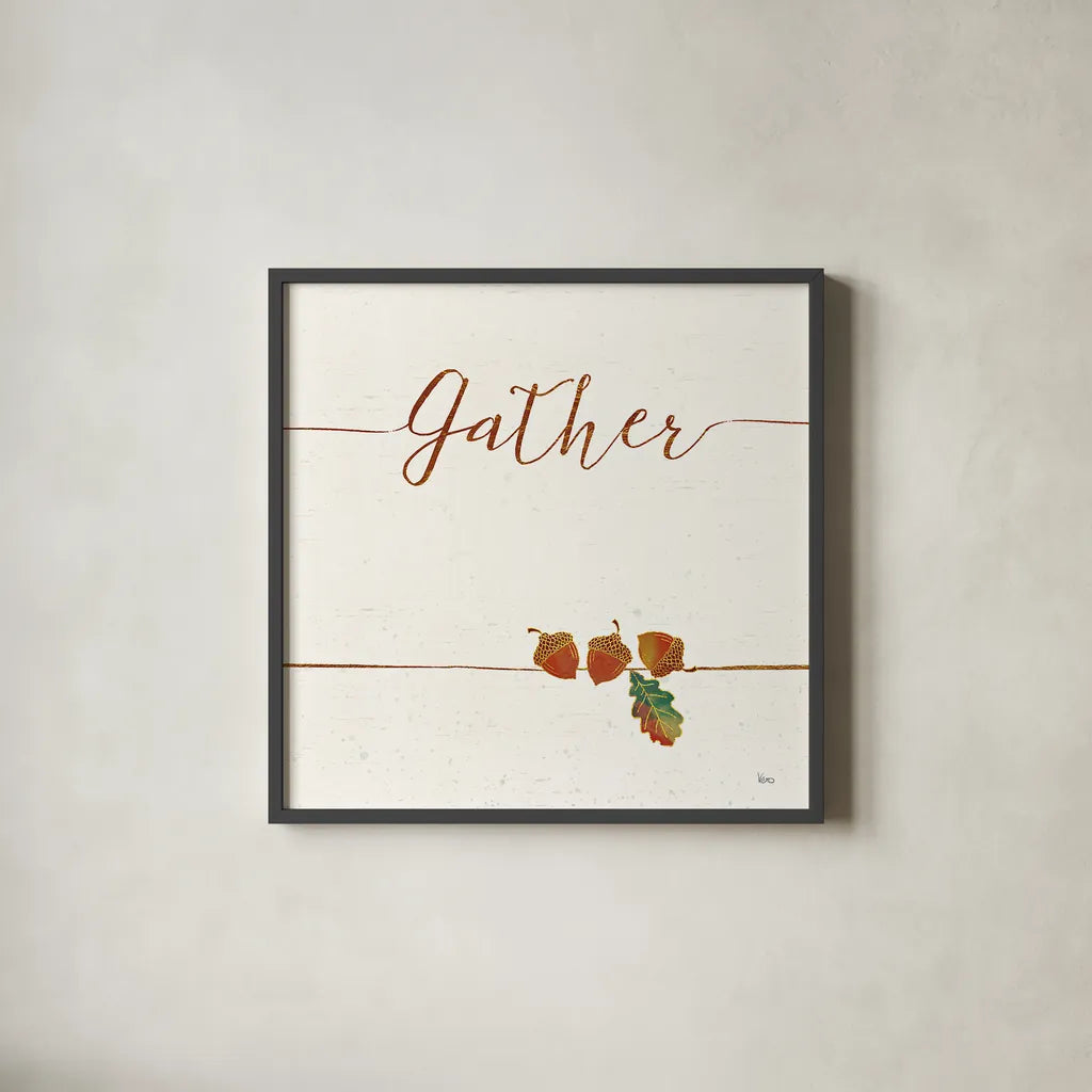 Underlined Fall VI by Veronique Charron. Shown in a sleek black glass frame for a contemporary gallery look. Available as an archival giclee rolled canvas, fine art paper, or poster print. SKU 34860a.