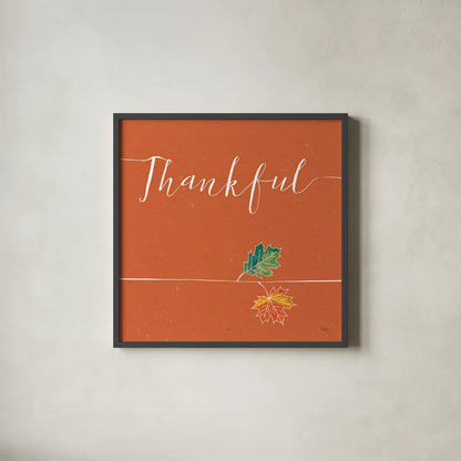 Underlined Fall VII Color by Veronique Charron. Shown in a sleek black glass frame for a contemporary gallery look. Available as an archival giclee rolled canvas, fine art paper, or poster print. SKU 34869a.