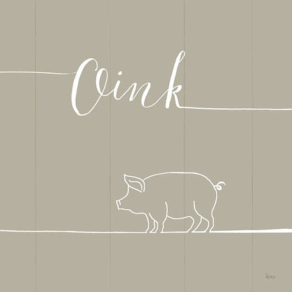 Underlined Farm V Greige by Veronique Charron. SKU 34290a. Archival Giclee Fine art print for wall decor.