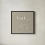 Underlined Farm V Greige by Veronique Charron. Shown in a sleek black glass frame for a contemporary gallery look. Available as an archival giclee rolled canvas, fine art paper, or poster print. SKU 34290a.