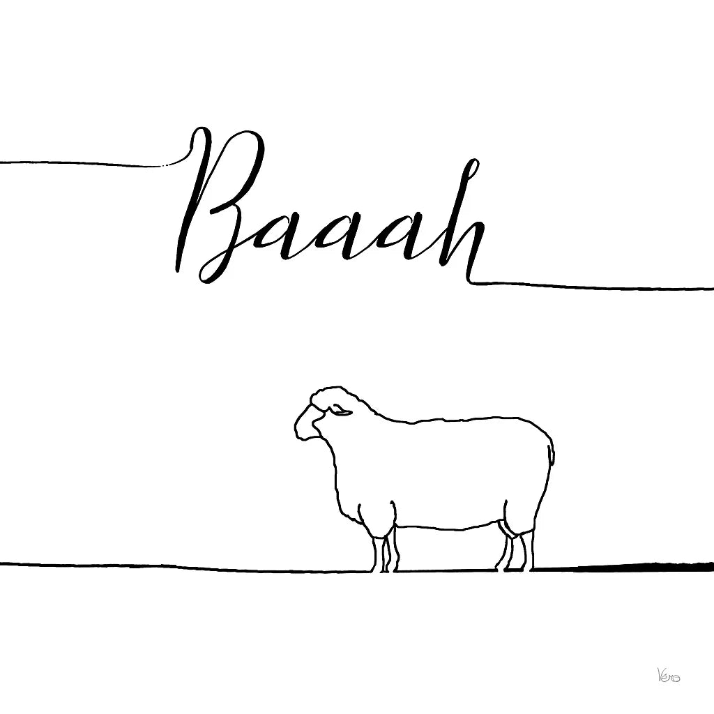 Underlined Farm VI by Veronique Charron. SKU 34283a. Archival Giclee Fine art print for wall decor.