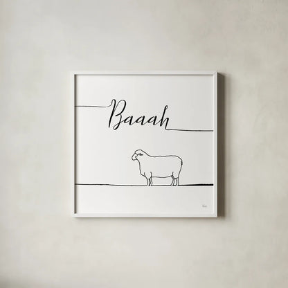 Underlined Farm VI by Veronique Charron. Shown in a crisp white glass frame for a clean and minimalist style. Available as an archival giclee rolled canvas, fine art paper, or poster print. SKU 34283a.