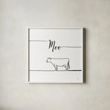 Underlined Farm VII by Veronique Charron. Shown in a crisp white glass frame for a clean and minimalist style. Available as an archival giclee rolled canvas, fine art paper, or poster print. SKU 34284a.