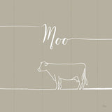 Underlined Farm VII Greige by Veronique Charron. SKU 34292a. Archival Giclee Fine art print for wall decor.