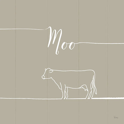 Underlined Farm VII Greige by Veronique Charron. SKU 34292a. Archival Giclee Fine art print for wall decor.