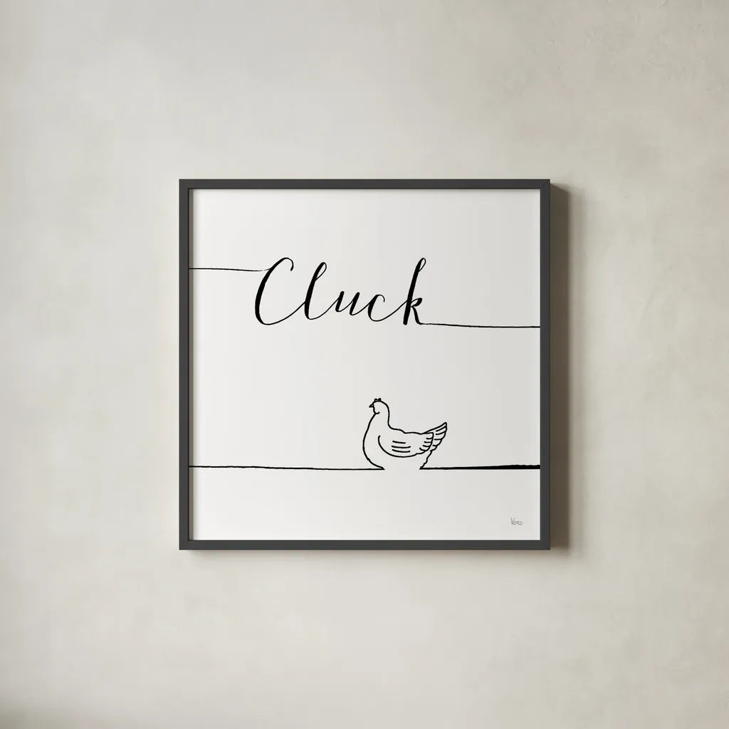Underlined Farm VIII by Veronique Charron. Shown in a sleek black glass frame for a contemporary gallery look. Available as an archival giclee rolled canvas, fine art paper, or poster print. SKU 34285a.