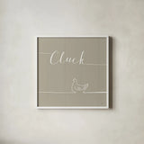 Underlined Farm VIII Greige by Veronique Charron. Shown in a crisp white glass frame for a clean and minimalist style. Available as an archival giclee rolled canvas, fine art paper, or poster print. SKU 34293a.