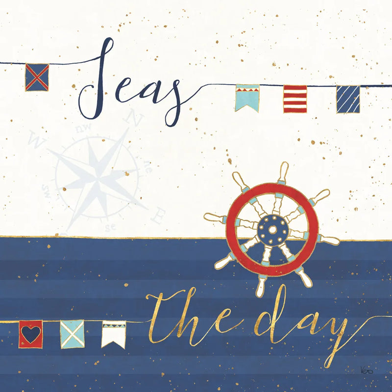 Underlined Nautical III by Veronique Charron. SKU 39408a. Archival Giclee Fine art print for wall decor.