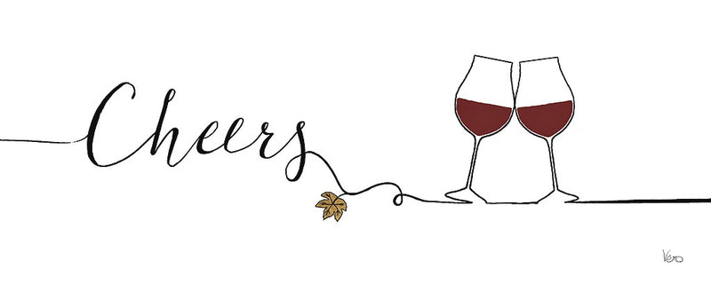 Underlined Wine I by Veronique Charron