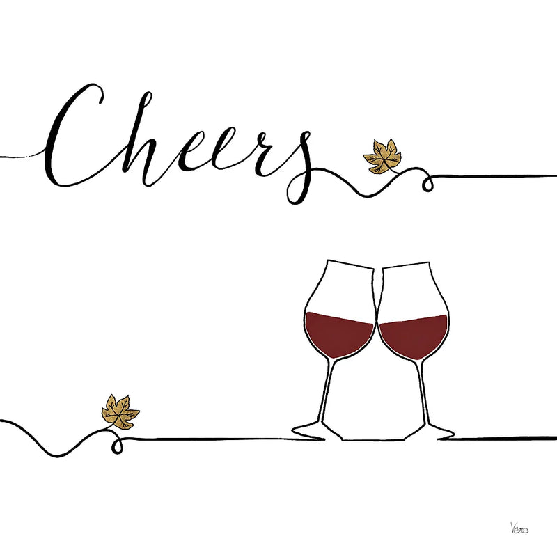 Underlined Wine V by Veronique Charron. SKU 33707a. Archival Giclee Fine art print for wall decor.