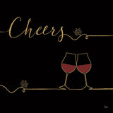 Underlined Wine V Black by Veronique Charron. SKU 33717a. Archival Giclee Fine art print for wall decor.