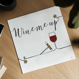 Underlined Wine VII by Veronique Charron. Shown as a detailed flat fine art print, highlighting archival giclee quality. Available as an archival giclee rolled canvas, fine art paper, or poster print. SKU 33709a.