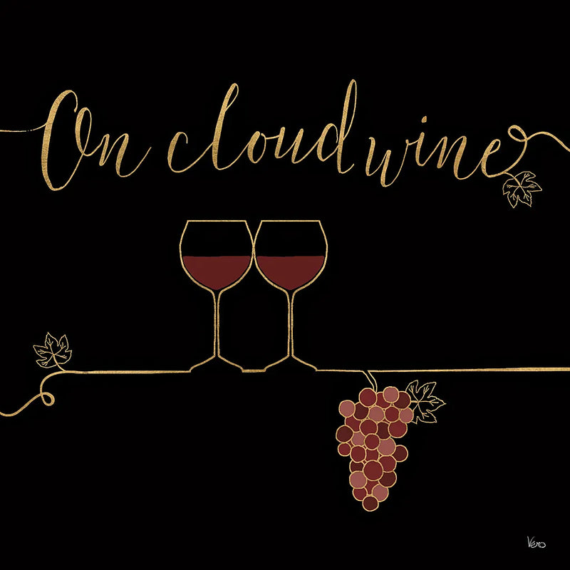 Underlined Wine VIII Black by Veronique Charron. SKU 33720a. Archival Giclee Fine art print for wall decor.