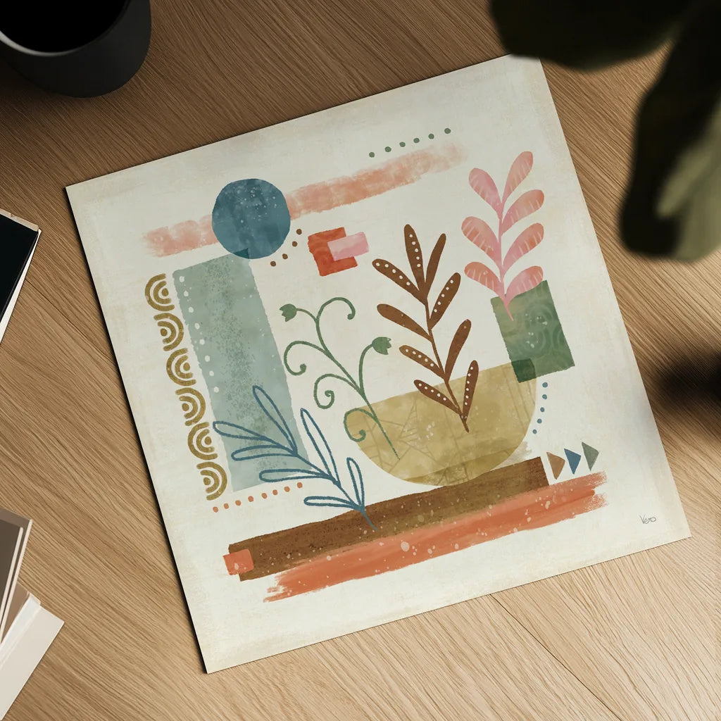 Vista II by Veronique Charron. Shown as a detailed flat fine art print, highlighting archival giclee quality. Available as an archival giclee rolled canvas, fine art paper, or poster print. SKU 63576a.