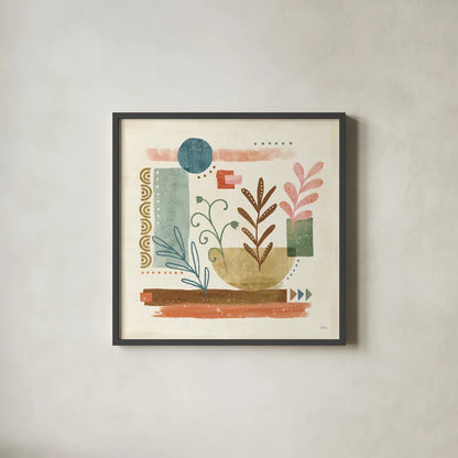 Vista II by Veronique Charron. Shown in a sleek black glass frame for a contemporary gallery look. Available as an archival giclee rolled canvas, fine art paper, or poster print. SKU 63576a.