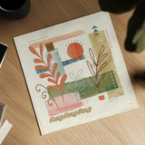 Vista III by Veronique Charron. Shown as a detailed flat fine art print, highlighting archival giclee quality. Available as an archival giclee rolled canvas, fine art paper, or poster print. SKU 63577a.