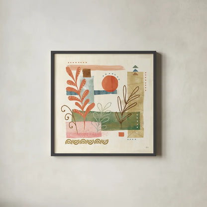 Vista III by Veronique Charron. Shown in a sleek black glass frame for a contemporary gallery look. Available as an archival giclee rolled canvas, fine art paper, or poster print. SKU 63577a.