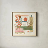 Vista III by Veronique Charron. Shown in a natural wood glass frame for a timeless modern aesthetic. Available as an archival giclee rolled canvas, fine art paper, or poster print. SKU 63577a.