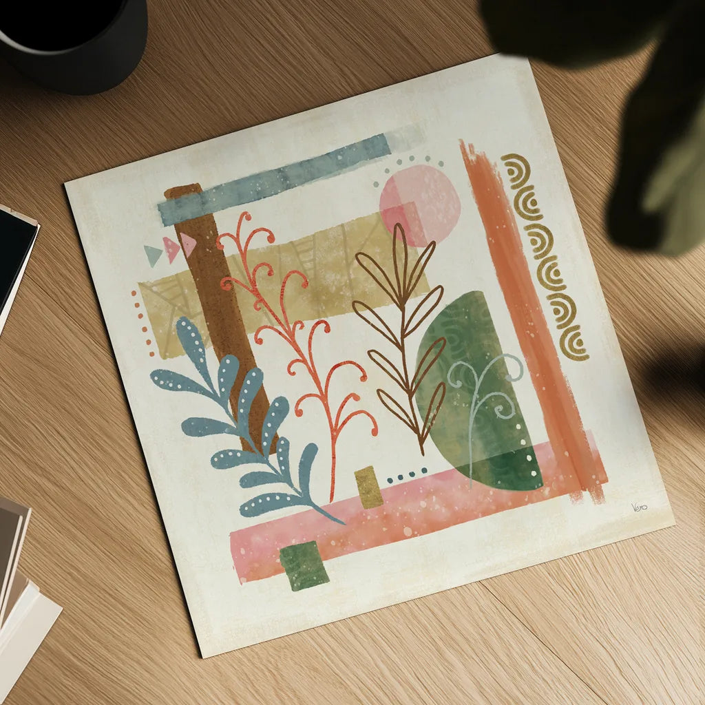 Vista IV by Veronique Charron. Shown as a detailed flat fine art print, highlighting archival giclee quality. Available as an archival giclee rolled canvas, fine art paper, or poster print. SKU 63578a.