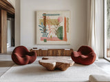 Vista IV by Veronique Charron. Shown as extra-large giant wall art in a modern living room. Available as an archival giclee rolled canvas, fine art paper, or poster print. SKU 63578a.