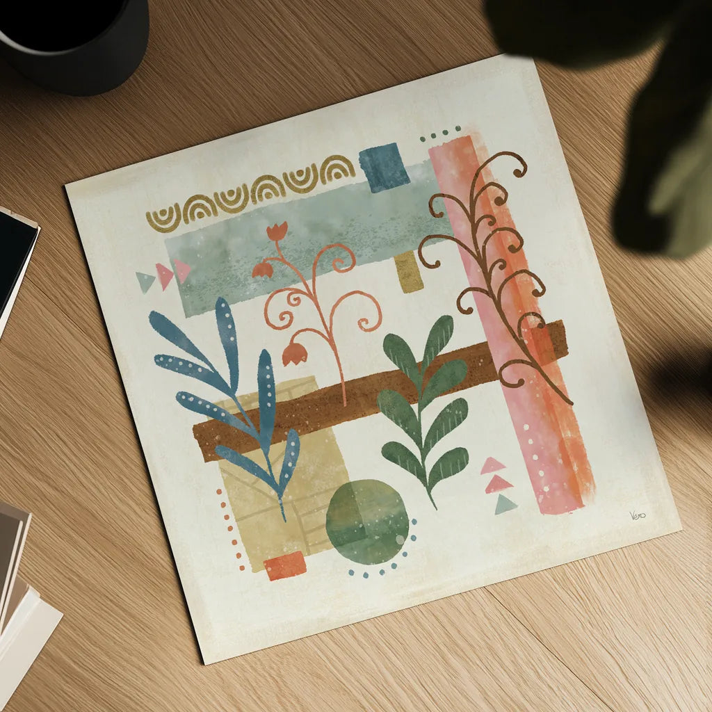 Vista V by Veronique Charron. Shown as a detailed flat fine art print, highlighting archival giclee quality. Available as an archival giclee rolled canvas, fine art paper, or poster print. SKU 63579a.