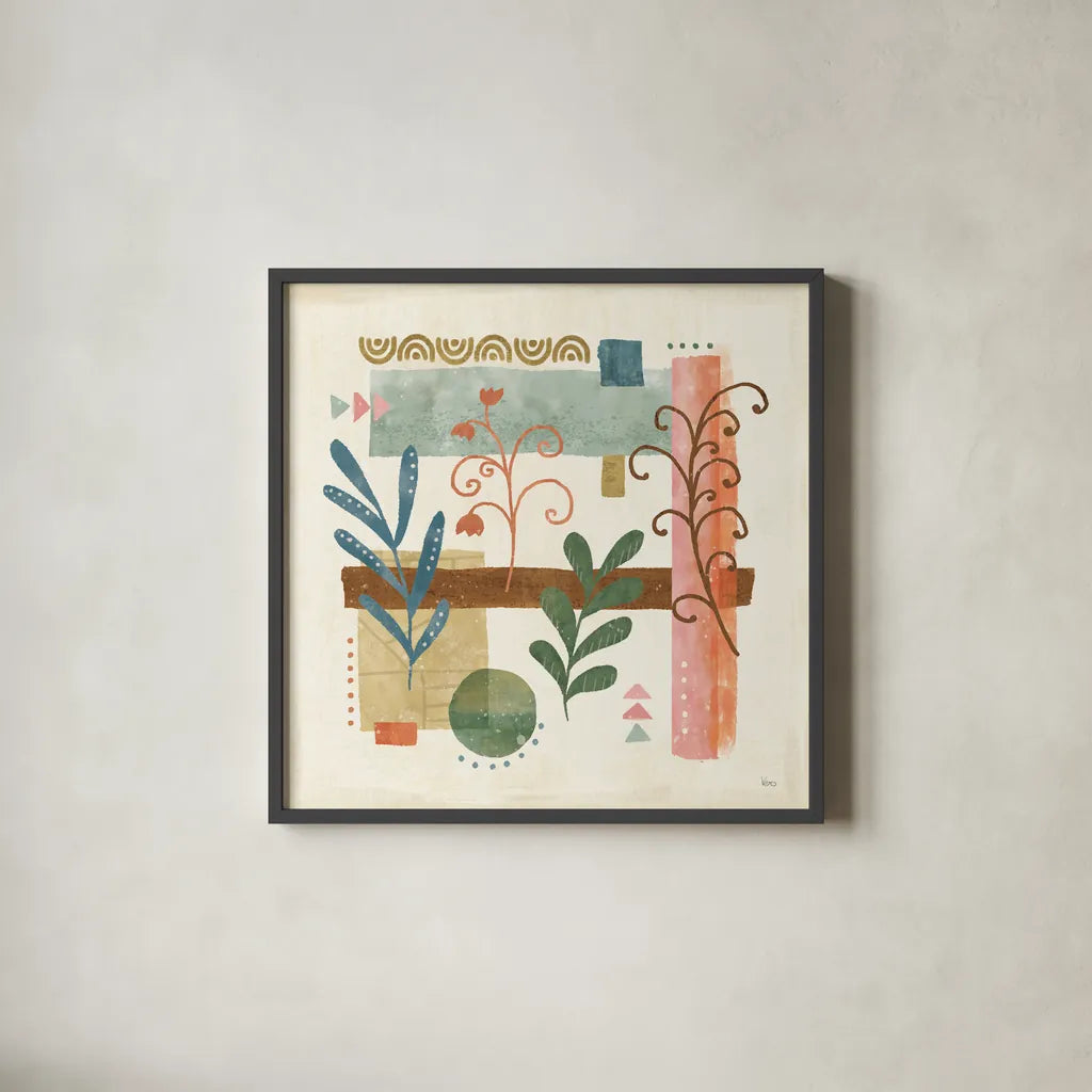 Vista V by Veronique Charron. Shown in a sleek black glass frame for a contemporary gallery look. Available as an archival giclee rolled canvas, fine art paper, or poster print. SKU 63579a.