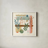 Vista V by Veronique Charron. Shown in a crisp white glass frame for a clean and minimalist style. Available as an archival giclee rolled canvas, fine art paper, or poster print. SKU 63579a.