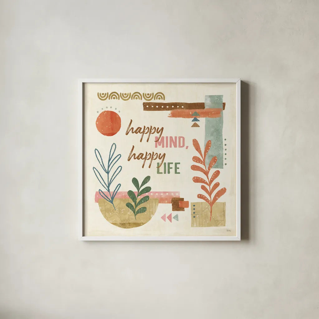 Vista VI by Veronique Charron. Shown in a crisp white glass frame for a clean and minimalist style. Available as an archival giclee rolled canvas, fine art paper, or poster print. SKU 63580a.