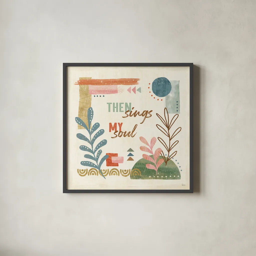 Vista VII by Veronique Charron. Shown in a sleek black glass frame for a contemporary gallery look. Available as an archival giclee rolled canvas, fine art paper, or poster print. SKU 63581a.