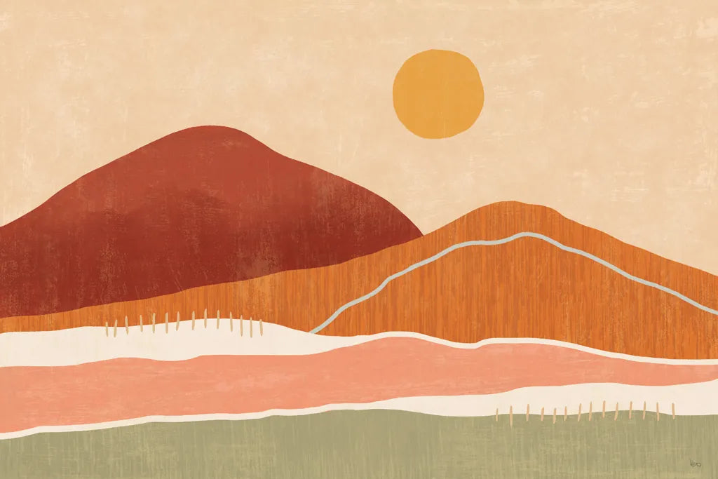 Warmscape I by Veronique Charron. SKU 74874i. Archival Giclee Fine art print for wall decor.