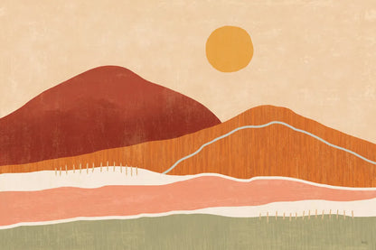 Warmscape I by Veronique Charron. SKU 74874i. Archival Giclee Fine art print for wall decor.