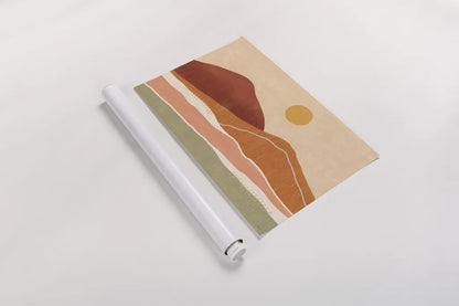 Warmscape I by Veronique Charron. shown as a rolled paper print. Available as archival giclee rolled canvas, fine art paper, or poster print. SKU 74874i.