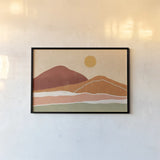 Warmscape I by Veronique Charron. shown as a paper print in a black flame. Available as a archival giclee rolled canvas, fine art paper, or poster print. SKU 74874i.