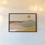 Warmscape II by Veronique Charron. shown as a paper print in a black flame. Available as a archival giclee rolled canvas, fine art paper, or poster print. SKU 74875i.