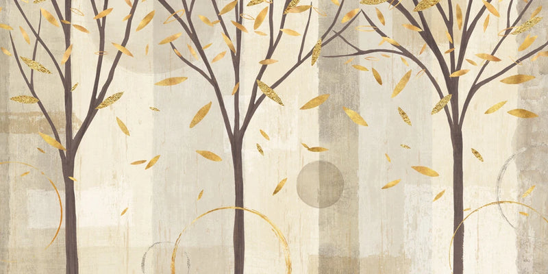 Watercolor Forest Gold I by Veronique Charron