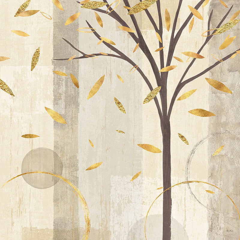 Watercolor Forest Gold III by Veronique Charron. SKU 28888a. Archival Giclee Fine art print for wall decor.