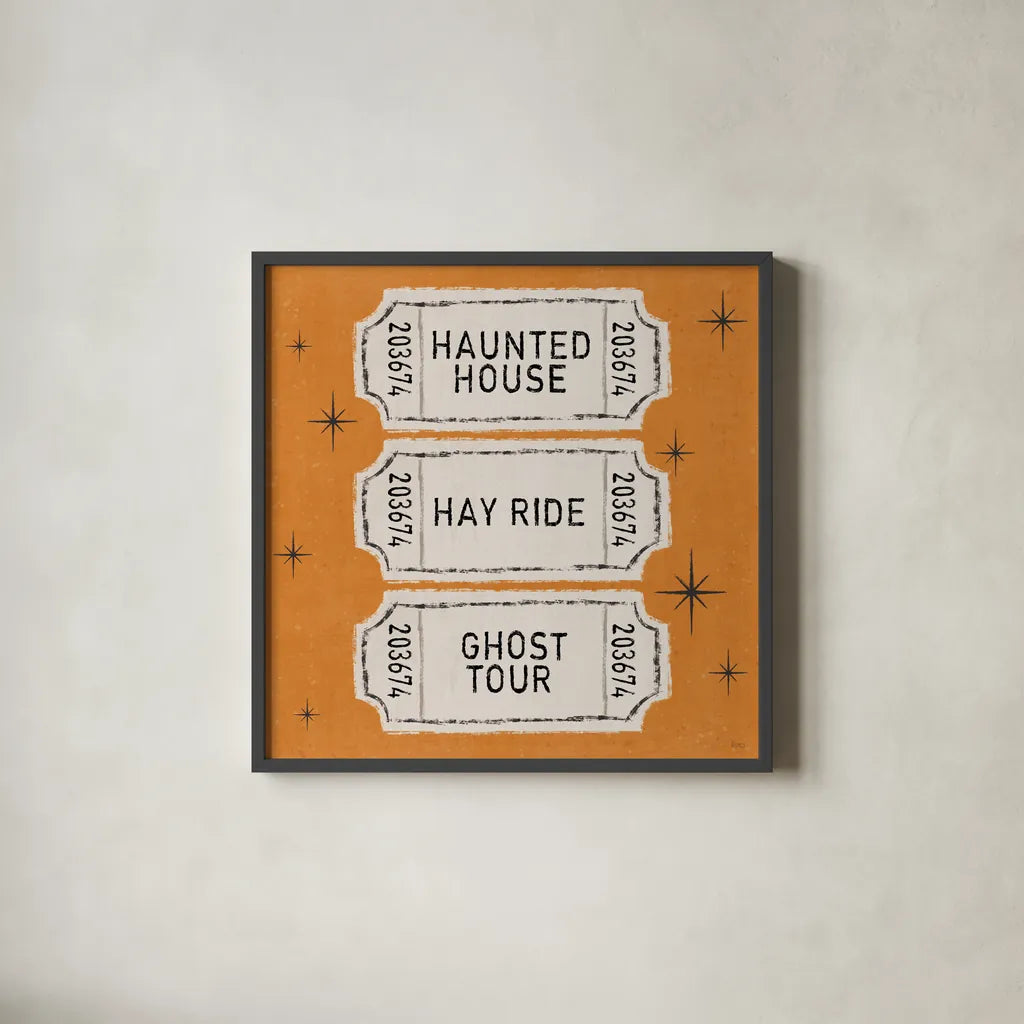 Wee Bit Wicked II by Veronique Charron. Shown in a sleek black glass frame for a contemporary gallery look. Available as an archival giclee rolled canvas, fine art paper, or poster print. SKU 99431a.