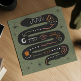 Wee Bit Wicked IV by Veronique Charron. Shown as a detailed flat fine art print, highlighting archival giclee quality. Available as an archival giclee rolled canvas, fine art paper, or poster print. SKU 99433a.