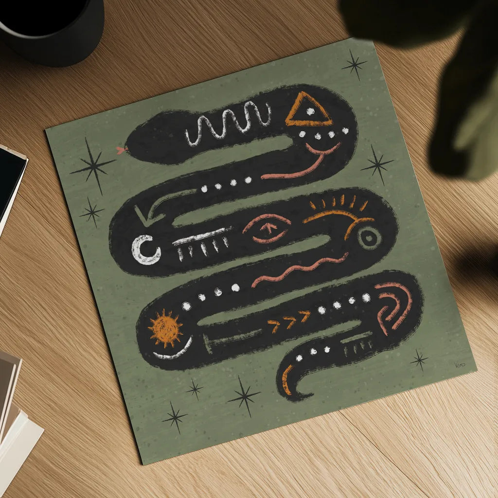 Wee Bit Wicked IV by Veronique Charron. Shown as a detailed flat fine art print, highlighting archival giclee quality. Available as an archival giclee rolled canvas, fine art paper, or poster print. SKU 99433a.