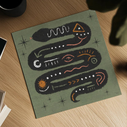 Wee Bit Wicked IV by Veronique Charron. Shown as a detailed flat fine art print, highlighting archival giclee quality. Available as an archival giclee rolled canvas, fine art paper, or poster print. SKU 99433a.