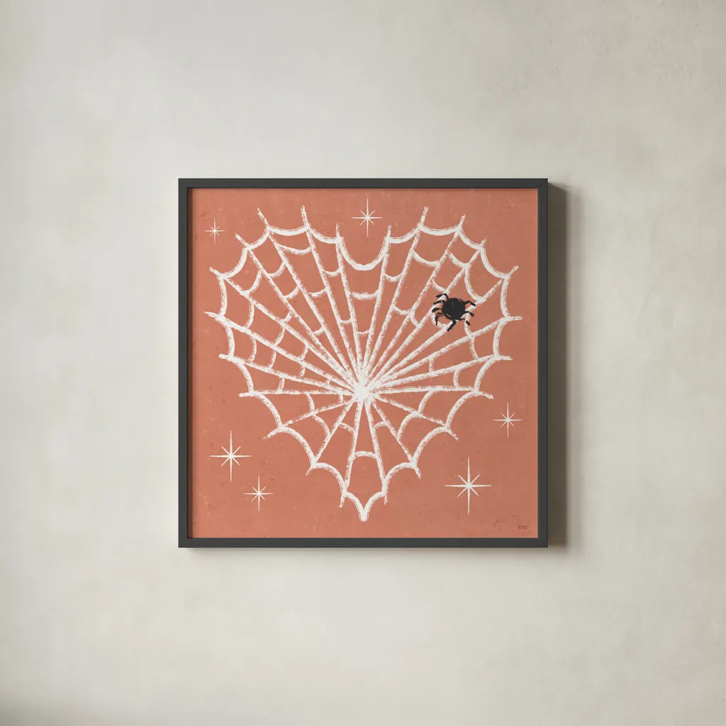 Wee Bit Wicked V by Veronique Charron. Shown in a sleek black glass frame for a contemporary gallery look. Available as an archival giclee rolled canvas, fine art paper, or poster print. SKU 99434a.