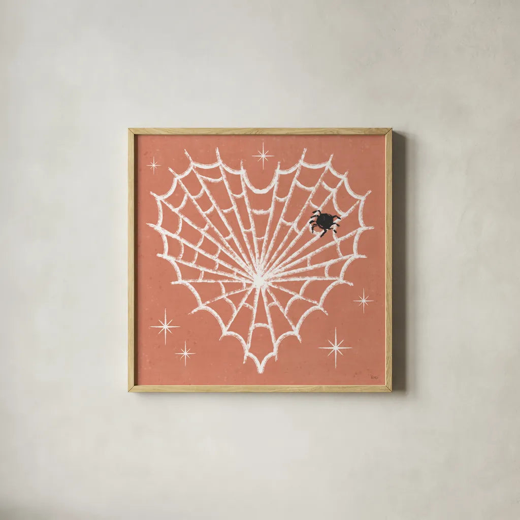 Wee Bit Wicked V by Veronique Charron. Shown in a natural wood glass frame for a timeless modern aesthetic. Available as an archival giclee rolled canvas, fine art paper, or poster print. SKU 99434a.