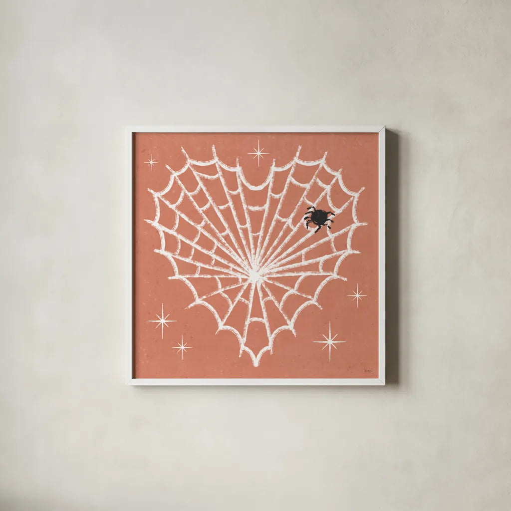 Wee Bit Wicked V by Veronique Charron. Shown in a crisp white glass frame for a clean and minimalist style. Available as an archival giclee rolled canvas, fine art paper, or poster print. SKU 99434a.